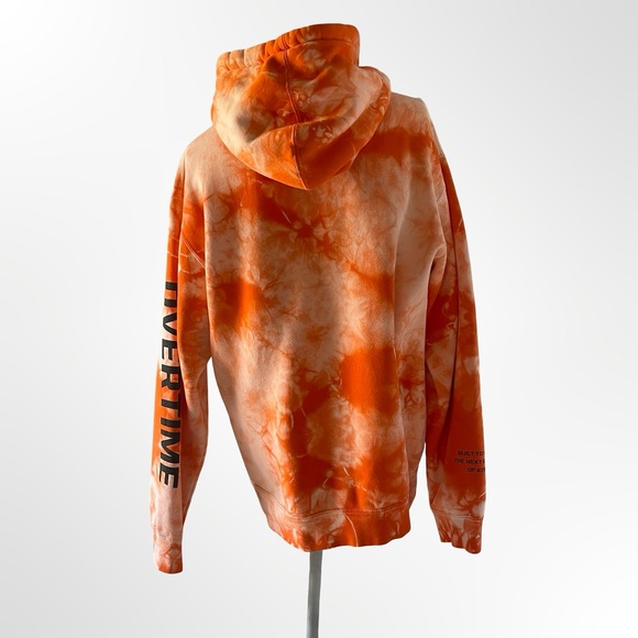 Overtime Women's Orange Tie-Dye Hoodie - thick - Medium - Picture 2 of 6